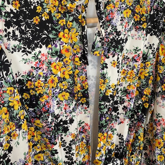 TOP SHOP Floral Long Sleeve Maxi Dress - Women’s Size 2 - NEW WITH TAGS - Picture 7 of 11